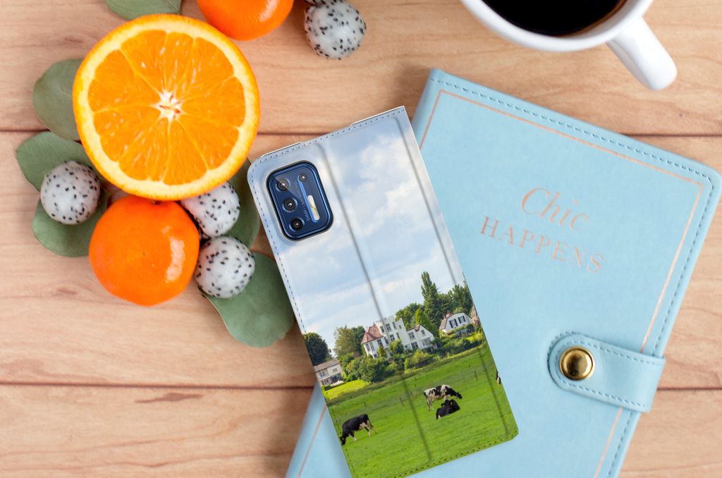 Motorola Moto G9 Plus Hoesje maken Koeien - B2C Telecom