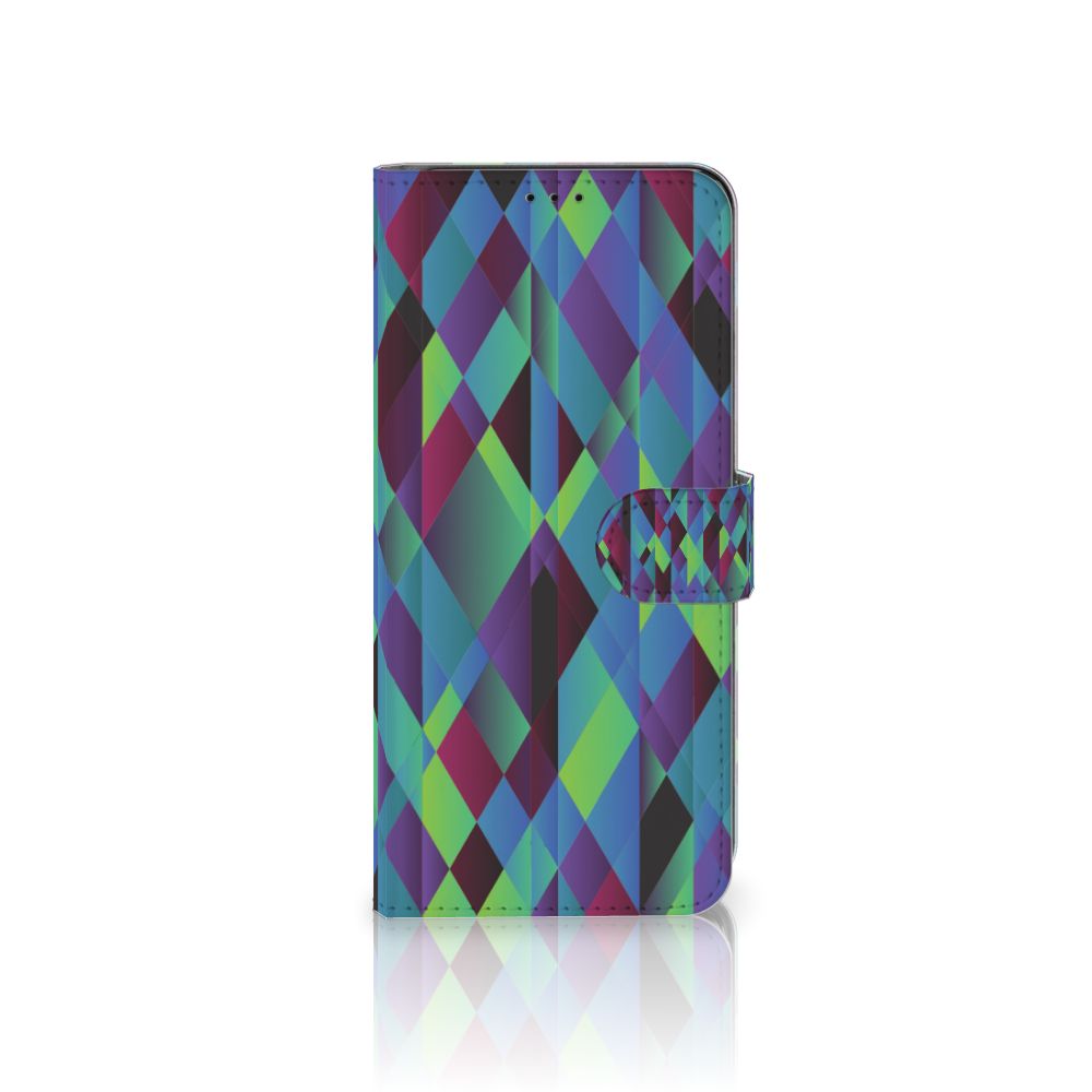 Samsung Galaxy S21 Ultra Book Case Abstract Green Blue
