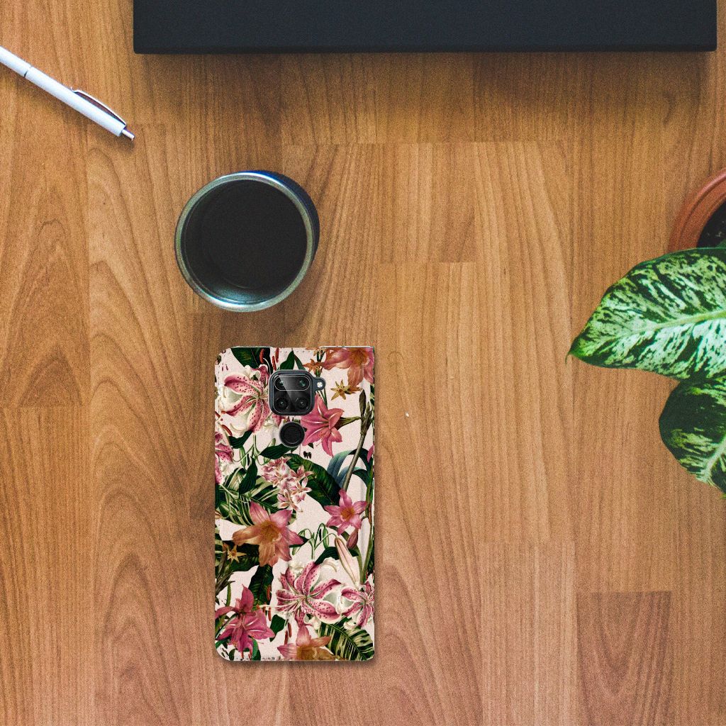 Xiaomi Redmi Note 9 Smart Cover Flowers - B2C Telecom