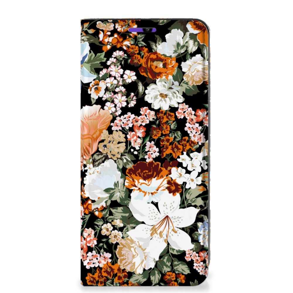 Smart Cover voor Samsung Galaxy A22 4G | M22 Dark Flowers