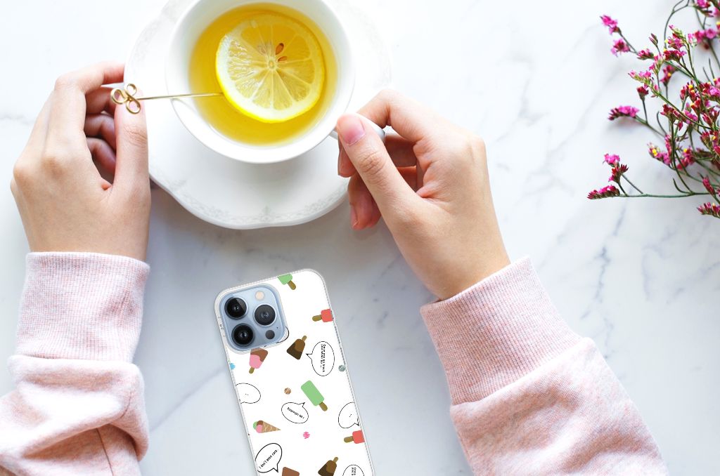 Apple iPhone 13 Pro Siliconen Case IJsjes B2C Telecom