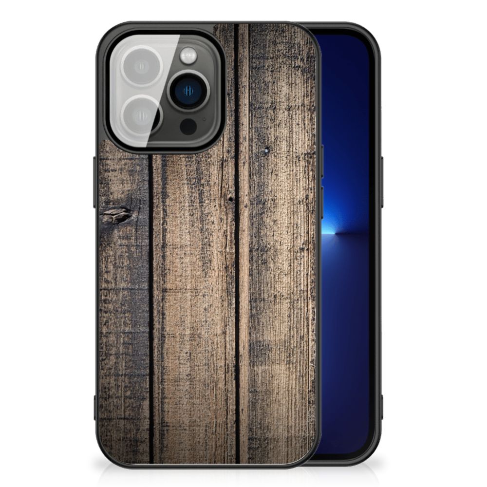 iPhone 13 Pro Houten Print Telefoonhoesje Steigerhout B2C Telecom