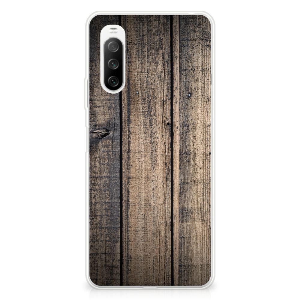 Sony Xperia 10 III Bumper Hoesje Steigerhout