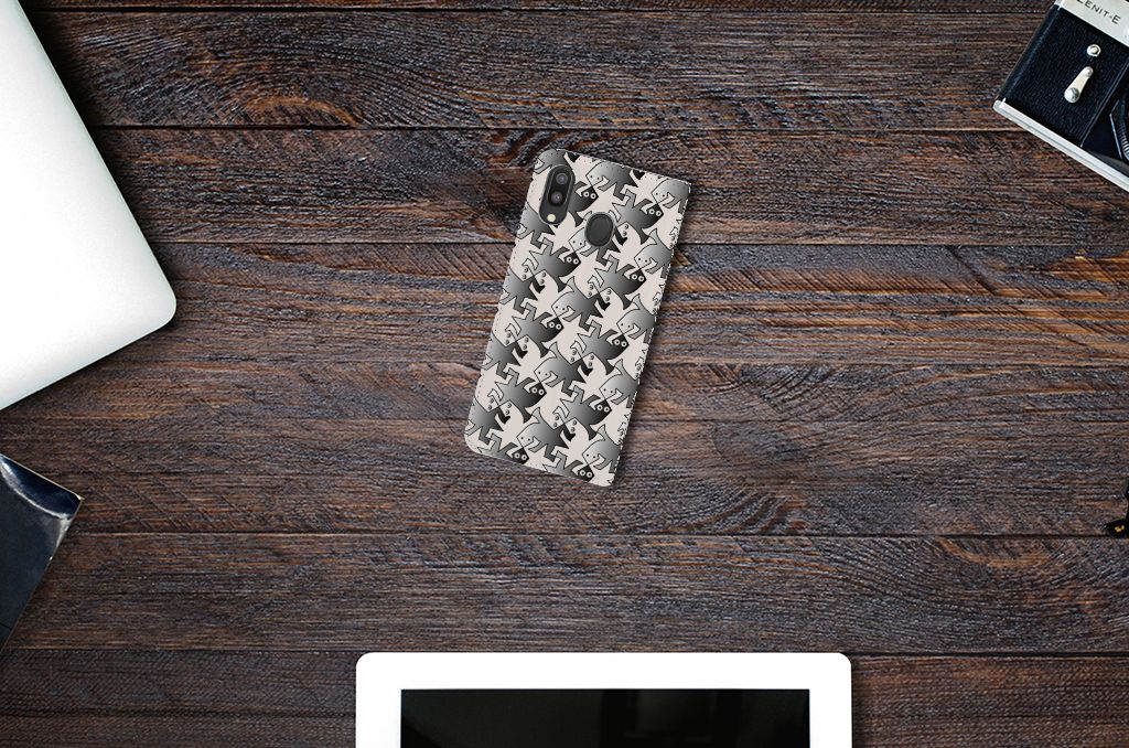 Samsung Galaxy M20 Hoesje maken Salamander Grey
