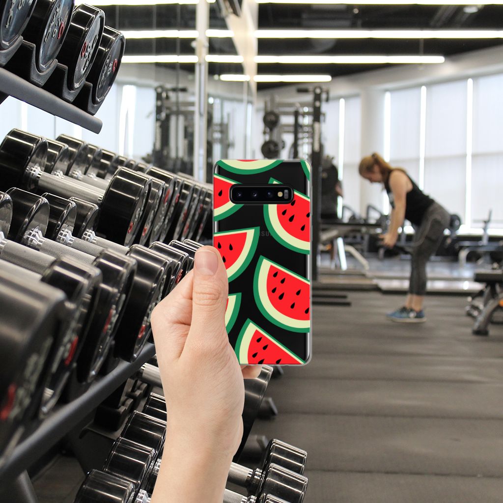Samsung Galaxy S10 Siliconen Case Watermelons