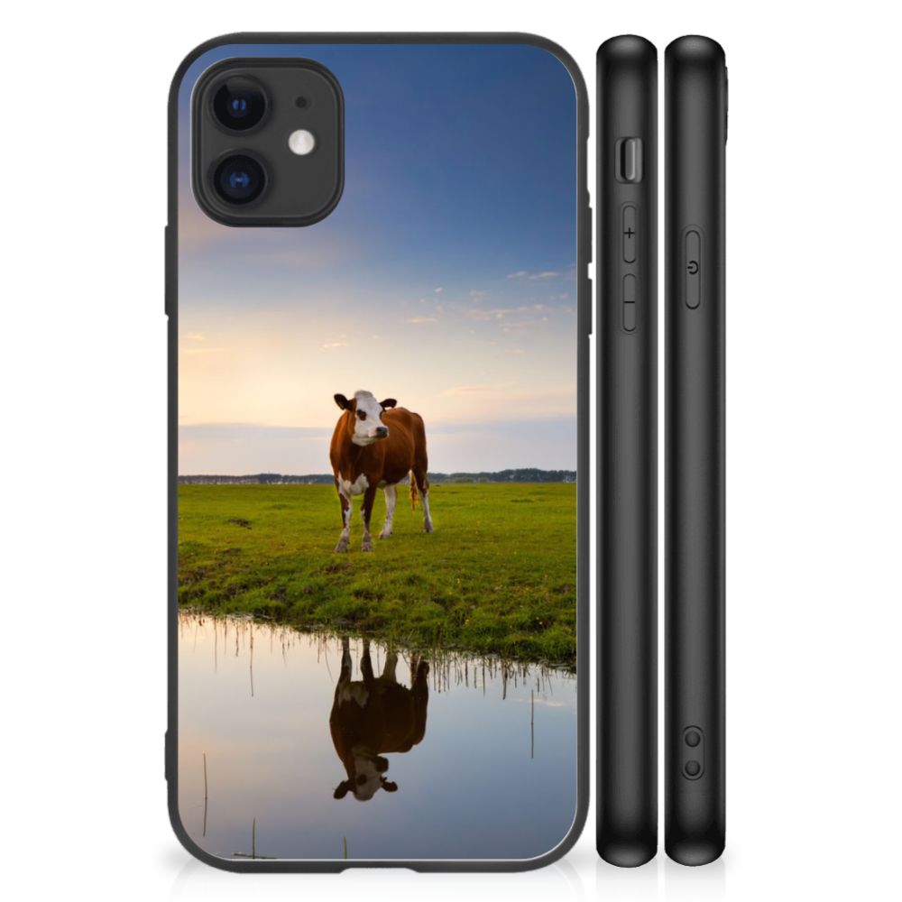 iPhone 11 Dierenprint Telefoonhoesje Koe B2C Telecom
