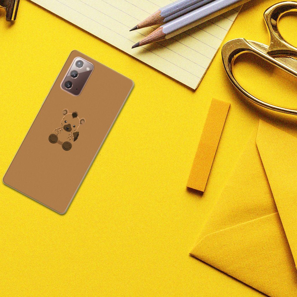 Samsung Note 20 Telefoonhoesje met Naam Baby Hyena B2C Telecom