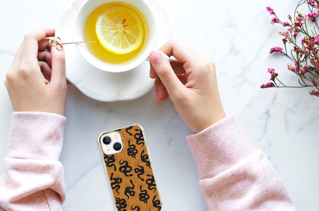 Case Anti-shock voor iPhone 13 mini Snakes - B2C Telecom