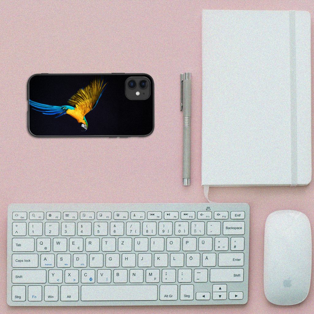 iPhone 11 Dierenprint Telefoonhoesje Papegaai B2C Telecom