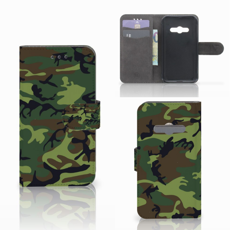 Samsung Galaxy Xcover 3 | Xcover 3 VE Telefoon Hoesje Army Dark