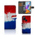 Samsung Galaxy A21s Bookstyle Case Nederland met artistieke Nederlandse vlag en pasjesvak.