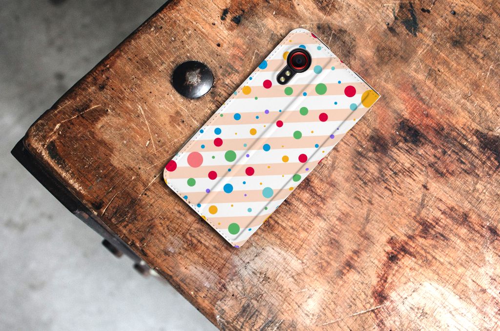 Samsung Galaxy Xcover 5 Hoesje met Magneet Dots - B2C Telecom