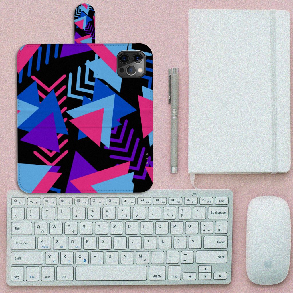Apple iPhone 12 Pro Max Book Case Funky Triangle