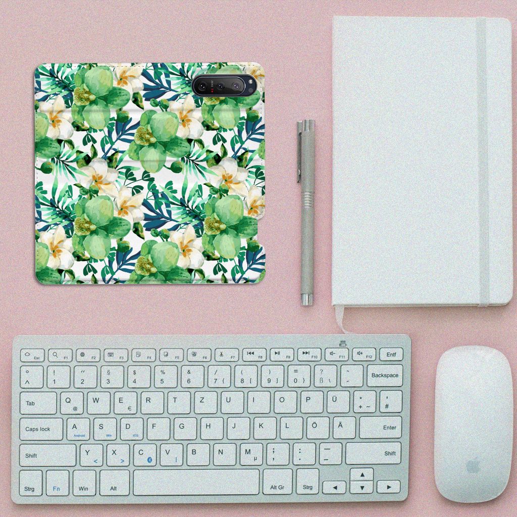 Sony Xperia 5 II Smart Cover Orchidee Groen - B2C Telecom