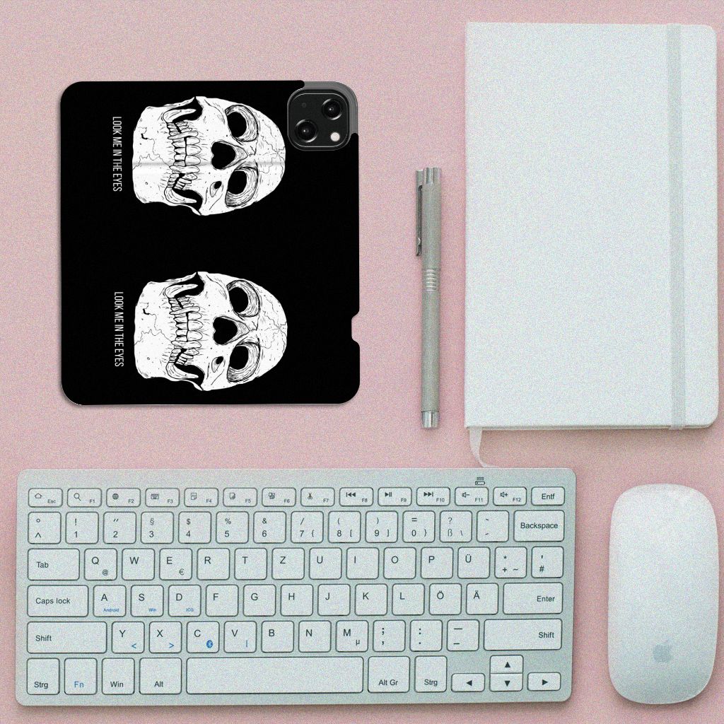 Mobiel BookCase iPhone 13 Skull Eyes