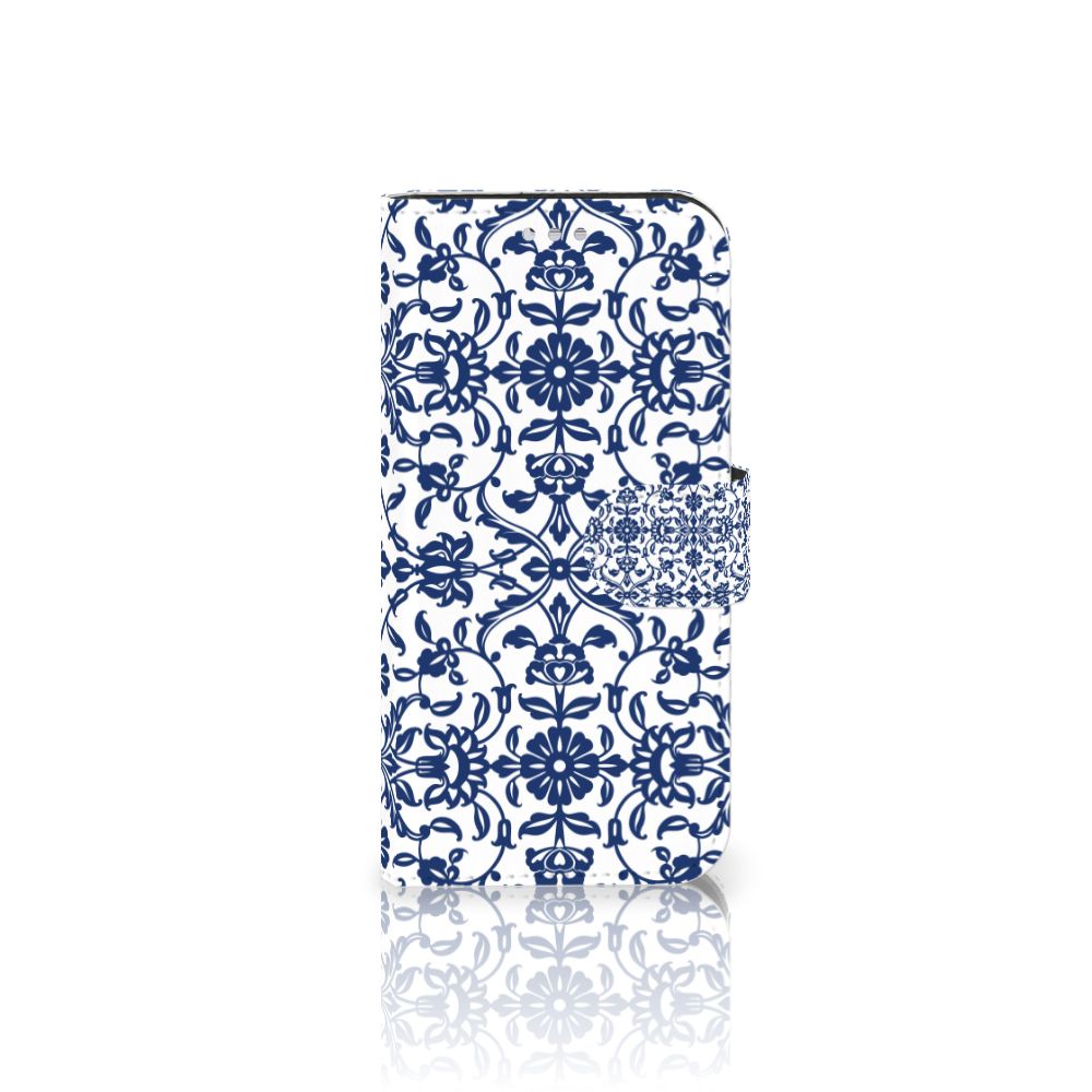 Samsung Galaxy S7 Hoesje Flower Blue