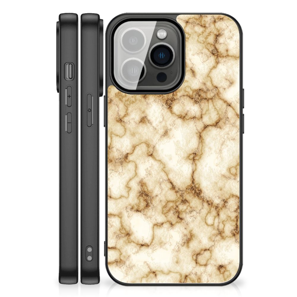iPhone 13 Pro Max Marmeren Print Telefoonhoesje Marmer Goud B2C Telecom