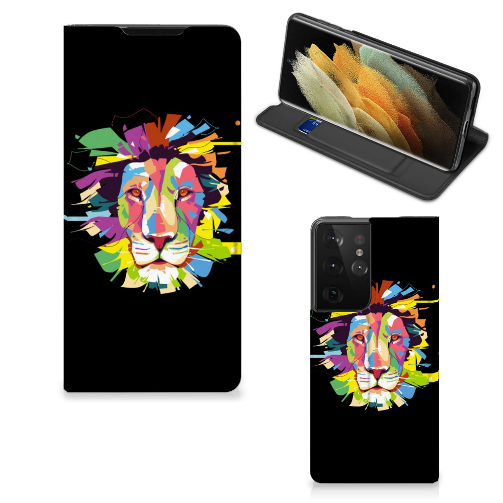 Samsung Galaxy S21 Ultra Magnet Case Lion Color - B2C Telecom