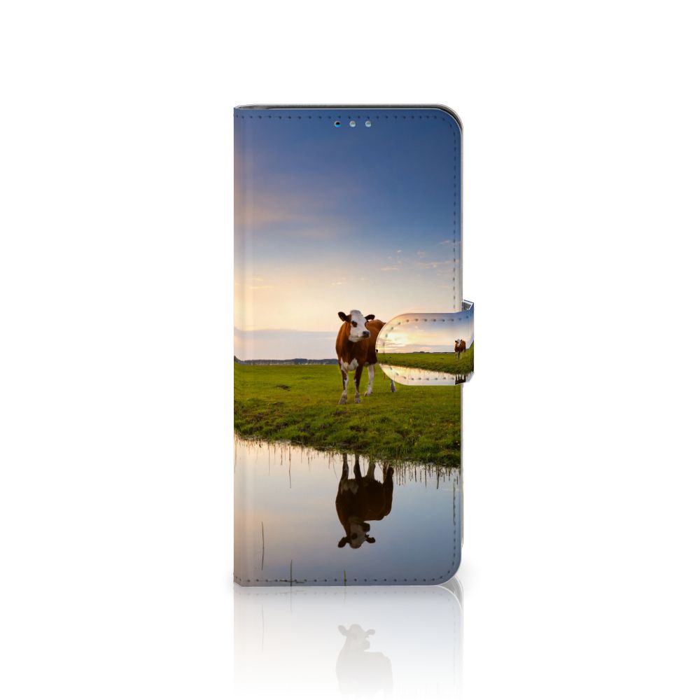 Motorola Moto G9 Plus Telefoonhoesje met Pasjes Koe