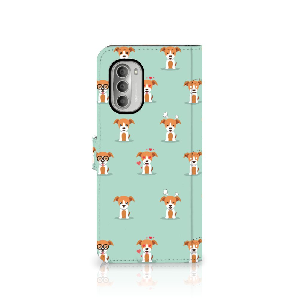 Motorola Moto G51 5G Telefoonhoesje met Pasjes Pups