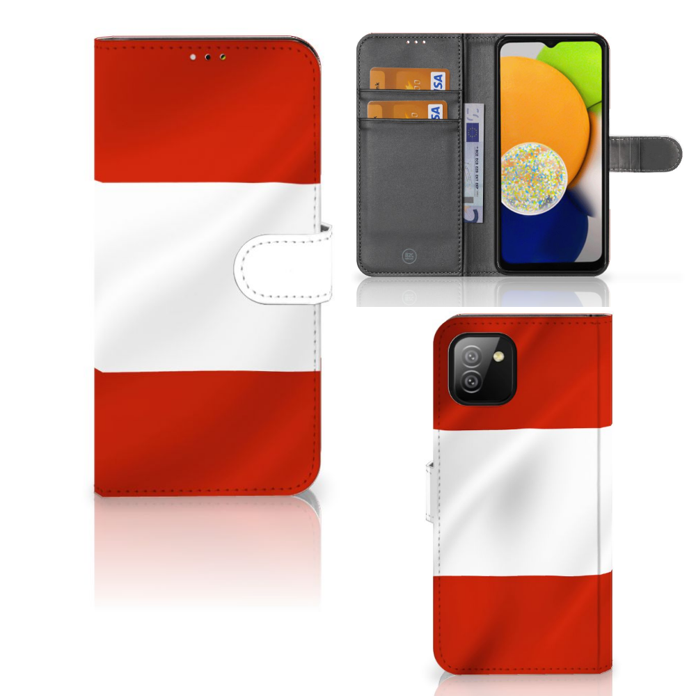 Samsung Galaxy A03 Bookstyle Case Oostenrijk