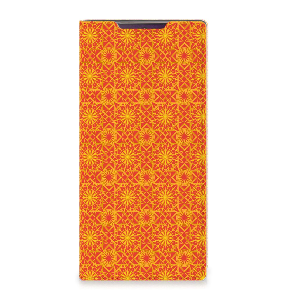 Samsung Galaxy Note 20 Ultra Hoesje met Magneet Batik Oranje - B2C Telecom