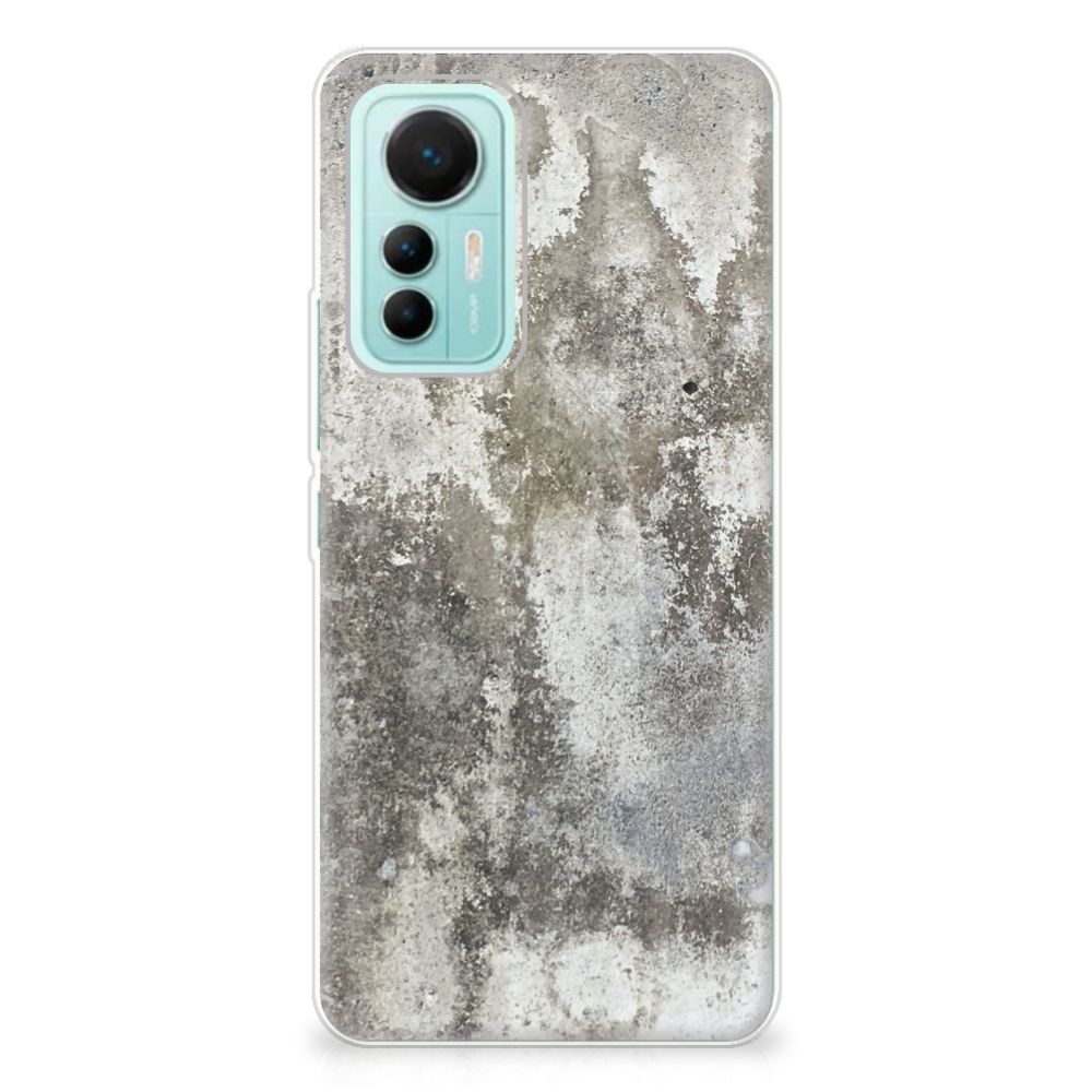 Xiaomi 12 Lite TPU Siliconen Hoesje Beton Print B2C Telecom
