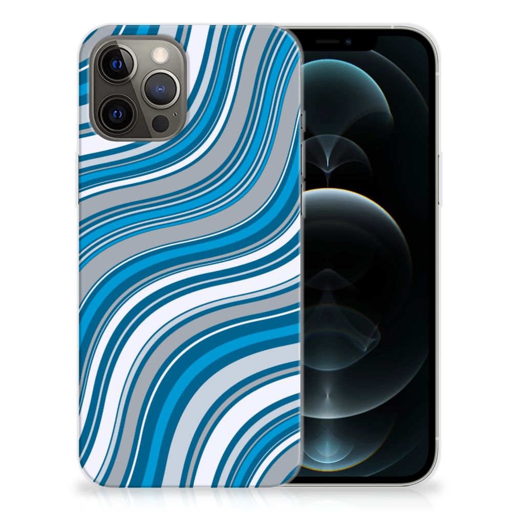 iPhone 12 Pro Max TPU bumper Waves Blue B2C Telecom