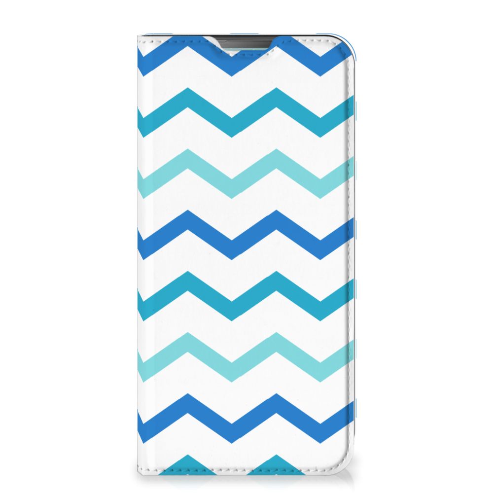 Nokia 3.4 Hoesje met Magneet Zigzag Blauw - B2C Telecom
