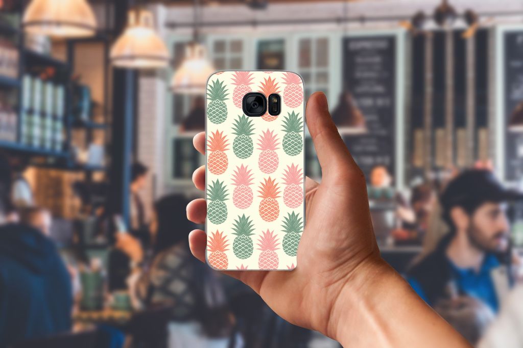 Samsung Galaxy S7 Siliconen Case Ananas