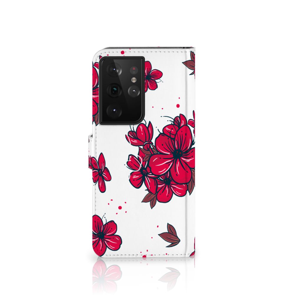 Samsung Galaxy S21 Ultra Hoesje Blossom Red