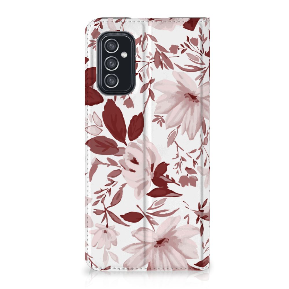 Bookcase Samsung Galaxy M52 Watercolor Flowers - B2C Telecom
