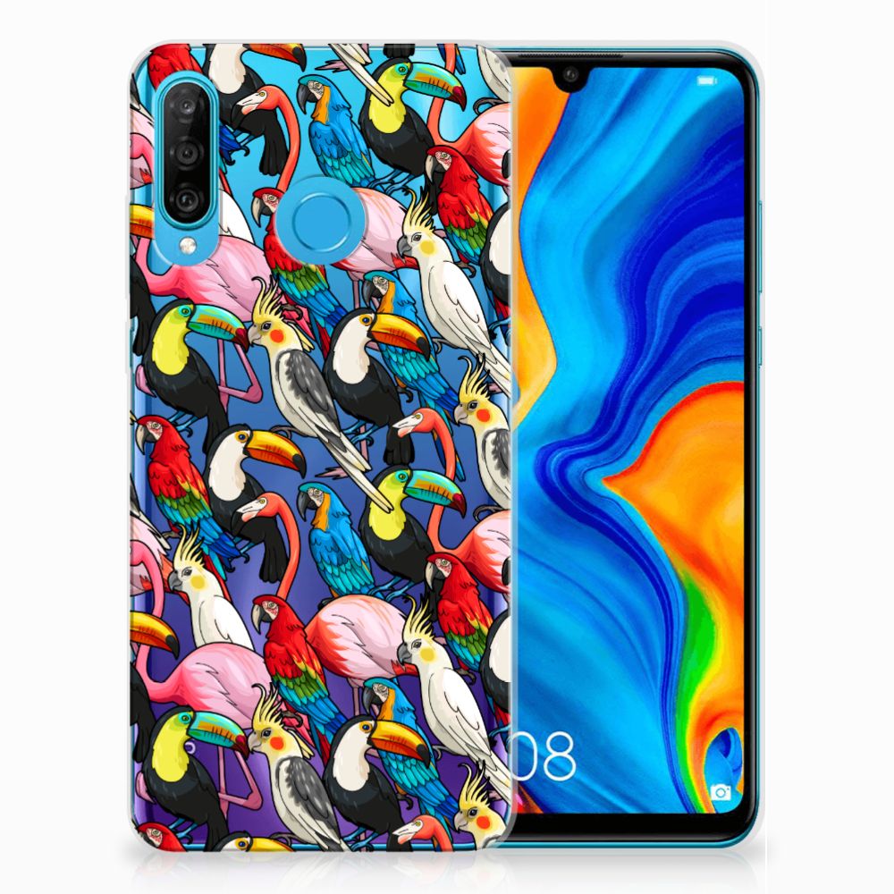 Huawei P30 Lite TPU Hoesje Birds