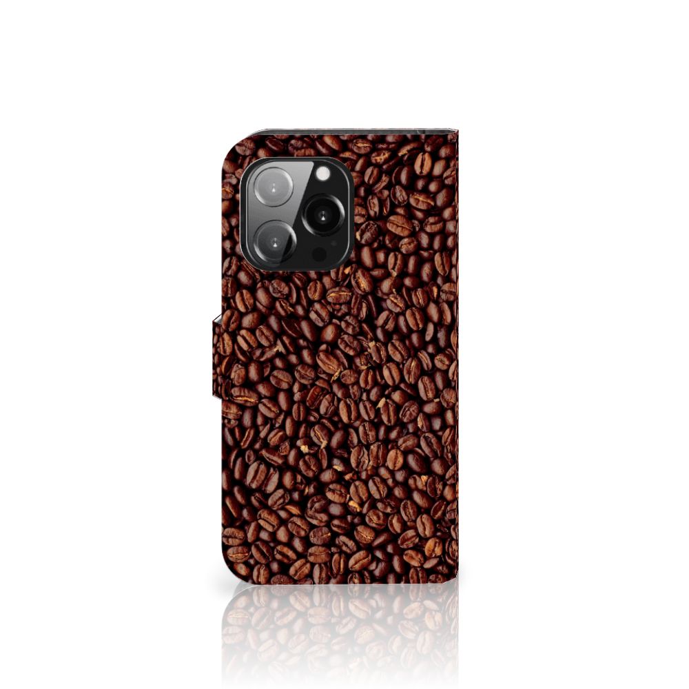 iPhone 13 Pro Book Cover Koffiebonen met een stijlvol design van koffiebonen ☕.