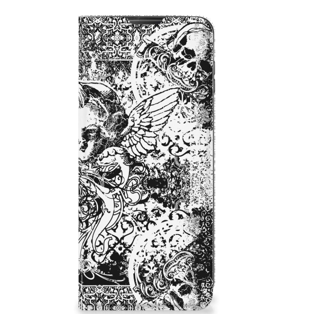 Mobiel BookCase Motorola Moto G 5G Plus Skulls Angel - B2C Telecom