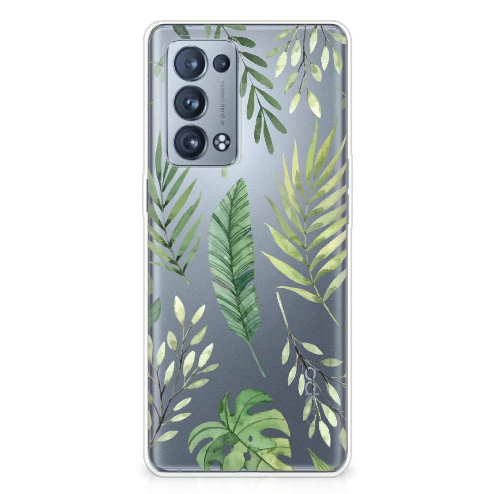 OPPO Reno 6 Pro Plus 5G TPU Case Leaves