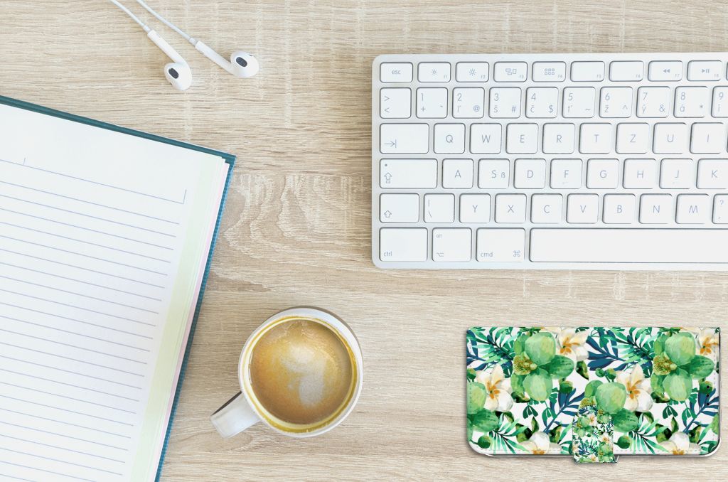 Apple iPhone Xs Max Hoesje Orchidee Groen