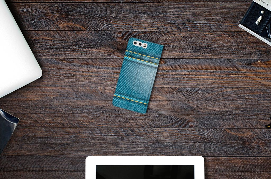 Huawei P10 Plus Hippe Standcase Jeans