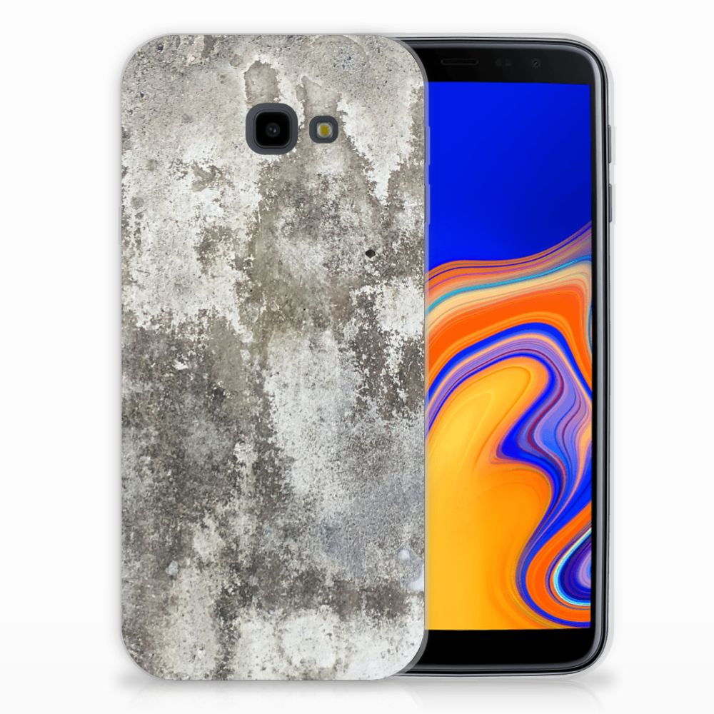 Samsung Galaxy J4 Plus (2018) TPU Siliconen Hoesje Beton Print