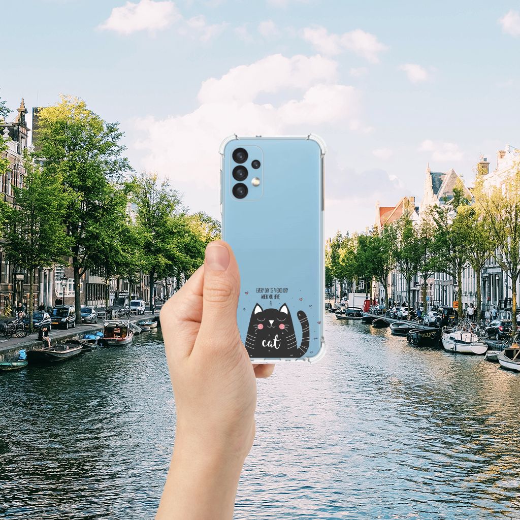 Samsung Galaxy A13 (4G) Stevig Bumper Hoesje Cat Good Day B2C Telecom