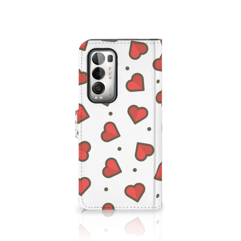 OPPO Find X3 Neo 5G Telefoon Hoesje Hearts