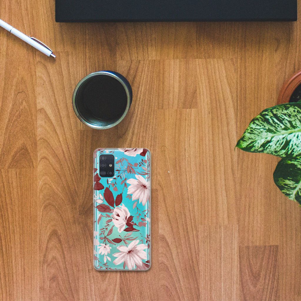 Hoesje maken Samsung Galaxy A51 Watercolor Flowers