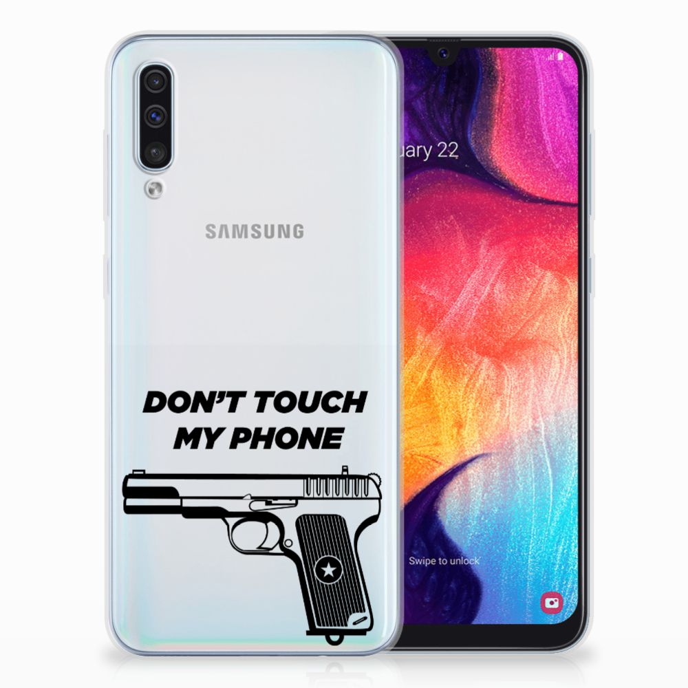 Samsung Galaxy A50 Silicone-hoesje Pistol DTMP