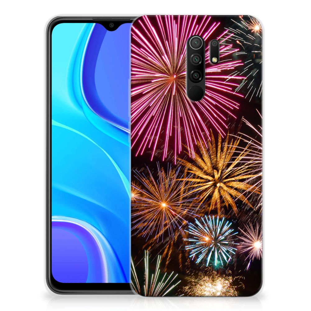 Xiaomi Redmi 9 Silicone Back Cover Vuurwerk