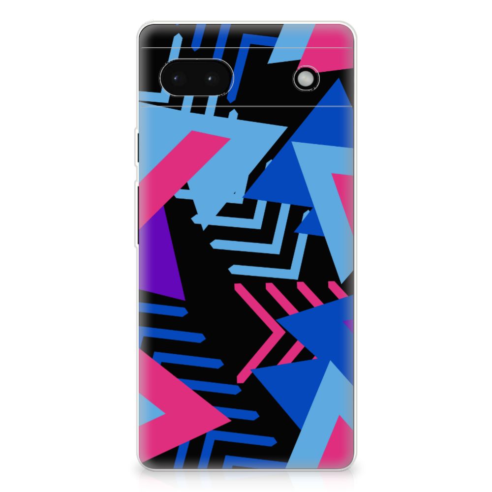 Google Pixel 6A TPU Hoesje Funky Triangle B2C Telecom