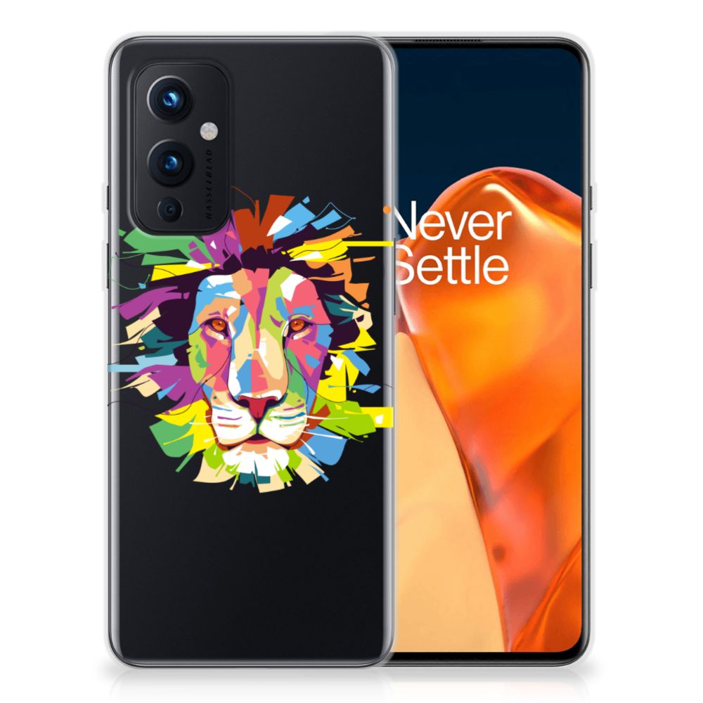 OnePlus 9 Telefoonhoesje met Naam Lion Color