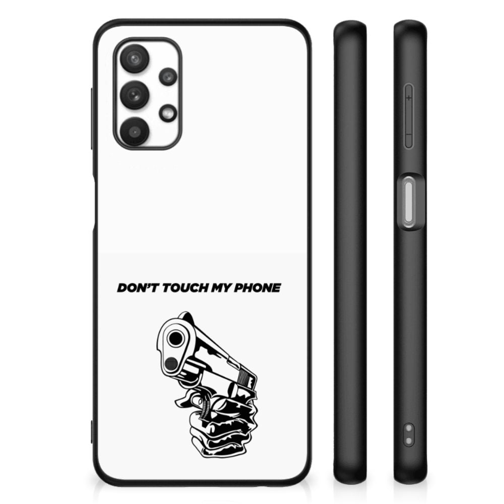 Samsung Galaxy A32 5G Telefoon Hoesje Gun Don't Touch My Phone B2C Telecom