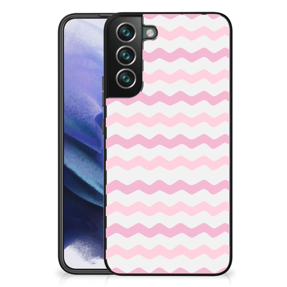 Samsung Galaxy S22 Plus Back Case Waves Roze