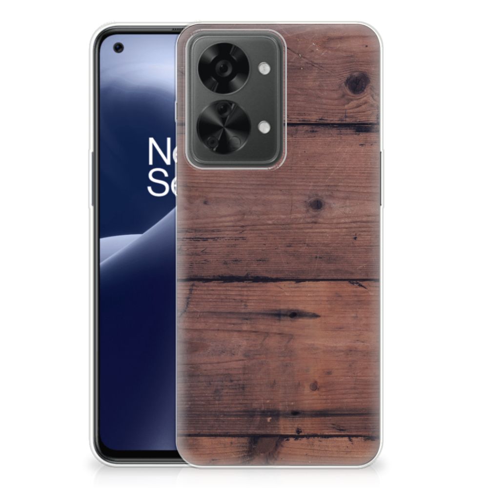 OnePlus Nord 2T Bumper Hoesje Old Wood