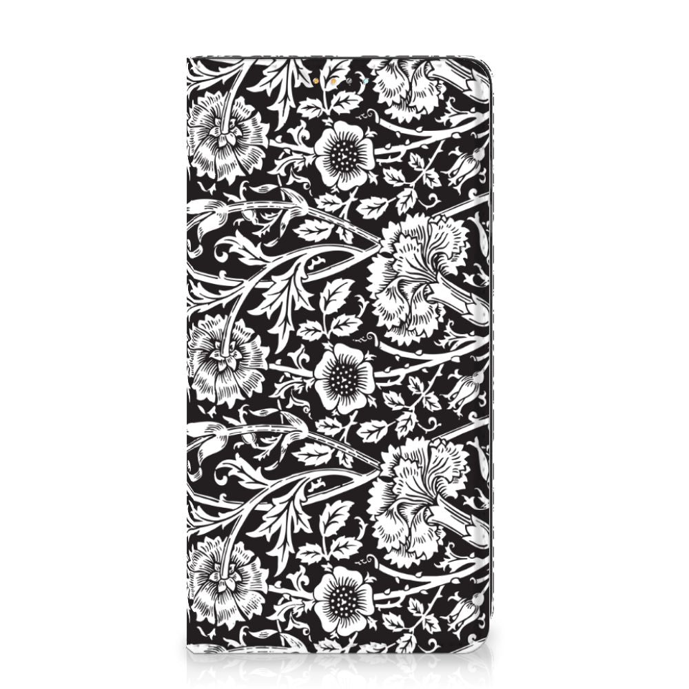 Samsung Galaxy A32 4G | A32 5G Enterprise Editie Smart Cover Black Flowers - B2C Telecom